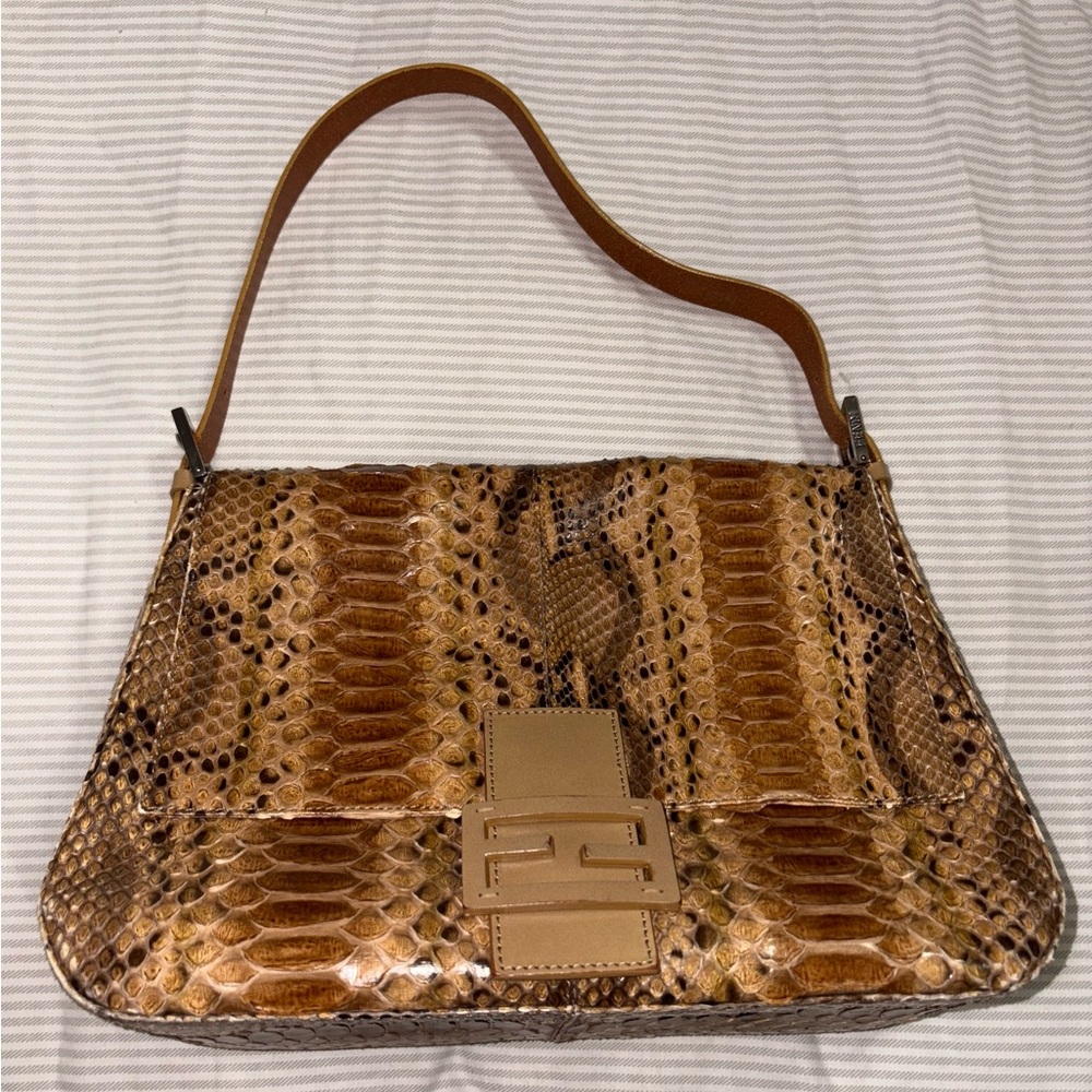 Fendi python baguette